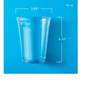 Member's Mark Clear Plastic Cups, 16 oz. (132 ct.)
