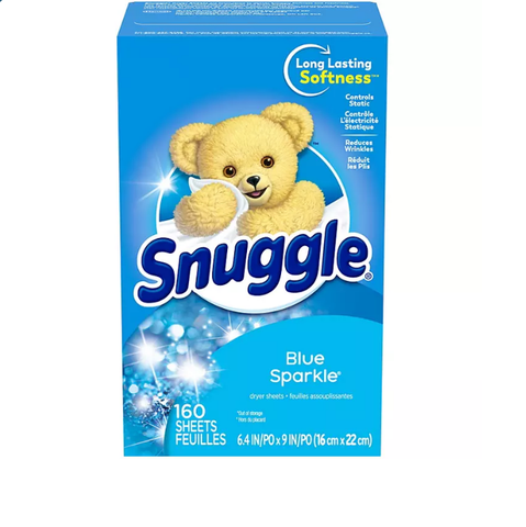 Snuggle Fabric Softener Dryer Sheets, Blue Sparkle (320 ct.)