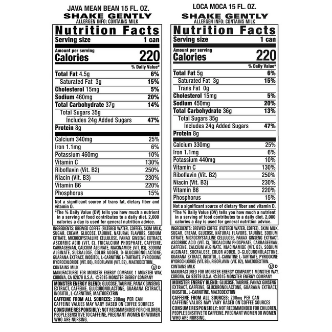 Monster Energy Java Variety Pack (15 oz. 12 pk.) – Openbax