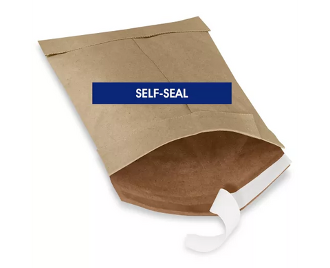 Uline Kraft Self-Seal Padded Mailers #0 - 6 x 10" (QTY./CASE 250)