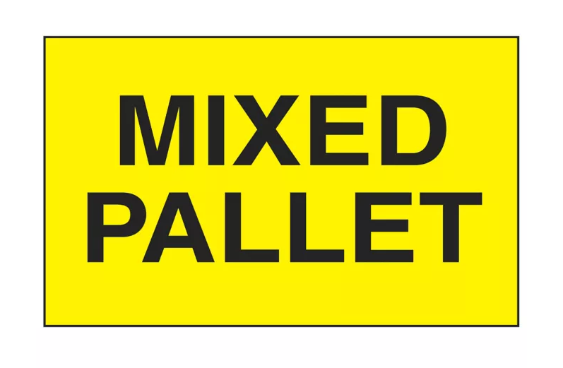 "Mixed Pallet" Label - 3 x 5"