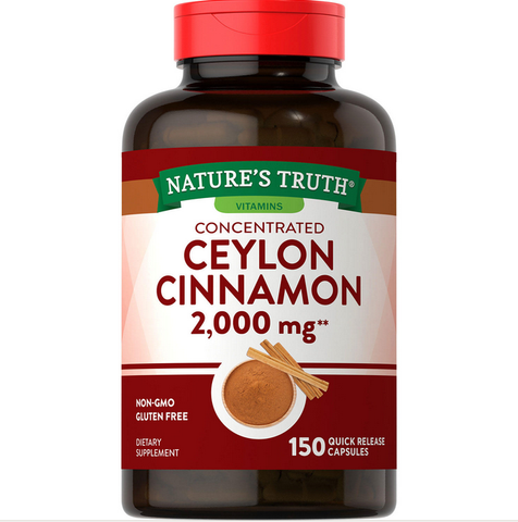 Nature's Truth Concentrated Ceylon Cinnamon 2,000 mg Capsules (150 ct.)