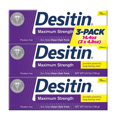 Desitin Maximum Strength Diaper Rash Paste (4.8 oz., 3 pk.)