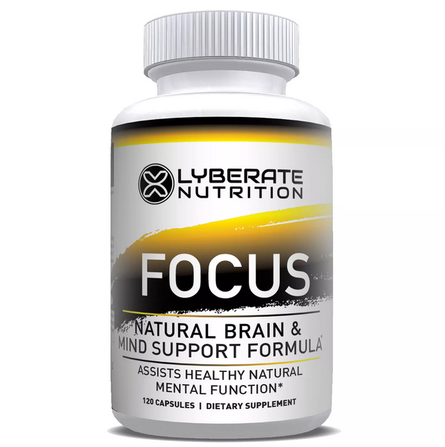 Lyberate Nutrition Focus Natural Brain Boost Supplement (120 ct.)