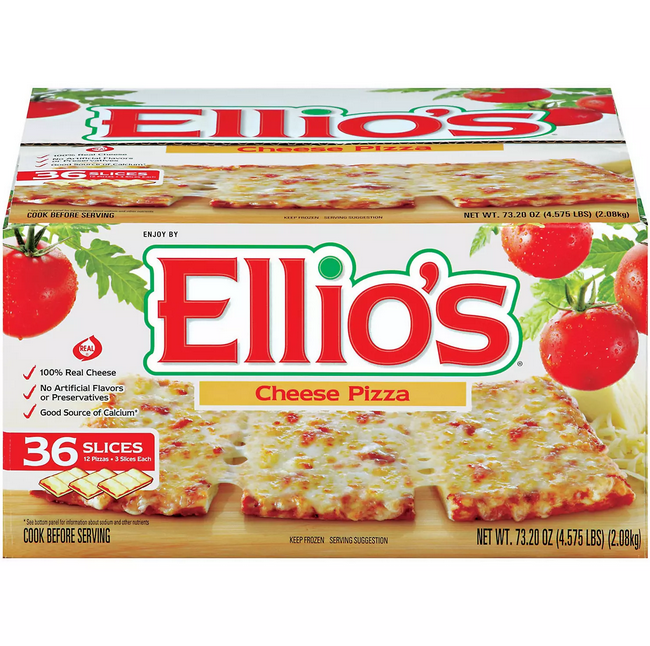 Ellios Cheese Pizzas. Frozen (12 ct.) – Openbax