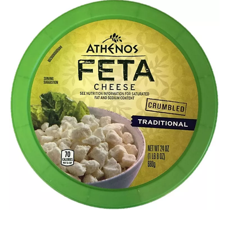 Athenos Crumbled Traditional Feta Cheese (24 oz.)