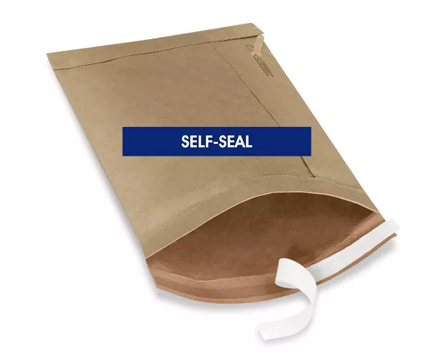 Uline Kraft Self-Seal Padded Mailers #3 - 8 1⁄2 x 14 1⁄2" (QTY./CASE 100),