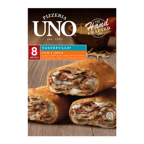 UNO Pizzeria & Grill Tastefulls Steak & Cheese Wraps. 8 ct. 3.75 oz.