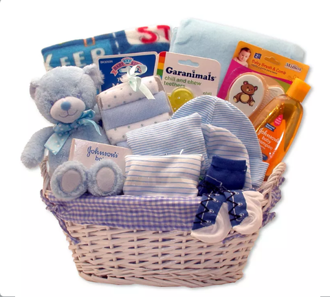 Simply Baby Necessities Gift Basket in Blue