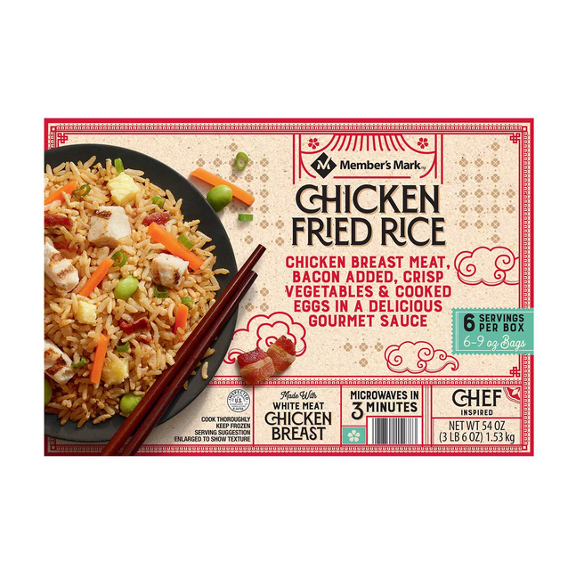 Member's Mark Chicken Fried Rice, Frozen, 9 oz., 6 ct. – Openbax