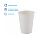 Dixie PerfecTouch Insulated Paper Cups, White.