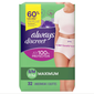 Always Discreet Incontinence Underwear for Women Maximum. Choose your Sizes