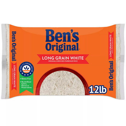 Ben's Original Enriched Long Grain White Parboiled Rice (12 lbs.)