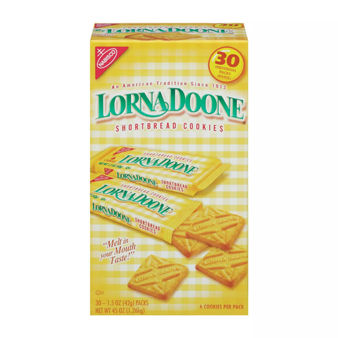 Nabisco Lorna Doone Shortbread Cookies. 30 pk. 1.5 oz.