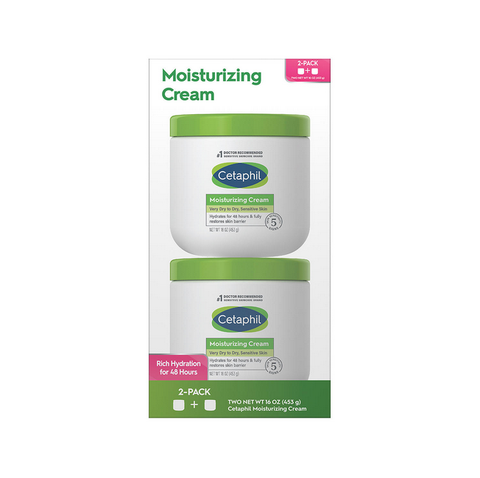 Cetaphil Moisturizing Cream for Very Dry. Sensitive Skin - Fragrance Free (16 oz. 2 pk.)