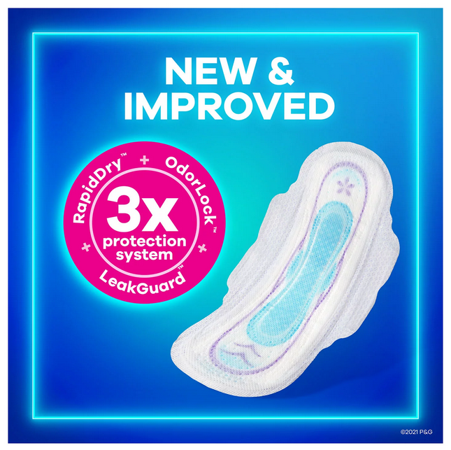 Always Ultra Thin Long Super Pads. Unscented - Size 2 (92 ct.)