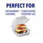 Hefty Supreme Large Sandwich Foam Hinged Lid Containers, 6" (300 ct.)