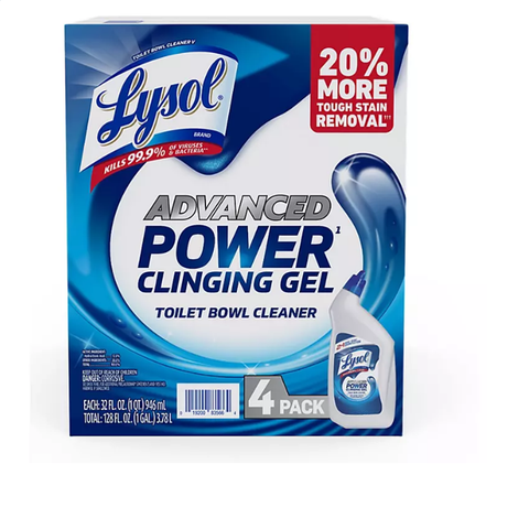 Lysol Advanced Toilet Bowl Gel Cleaner (32 fl. oz., 4 pk.)