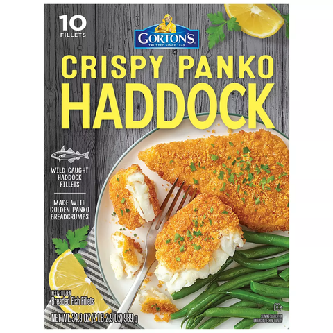 Gorton's Panko Breaded Haddock Fillets. 10 ct.
