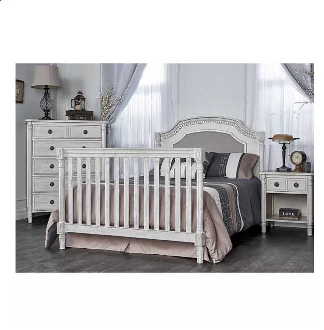 Evolur Julienne 5 in 1 Convertible Crib Grey Openbax