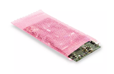 Anti-Static Bubble Bags - Self-Seal, 8 x 17 1⁄2"