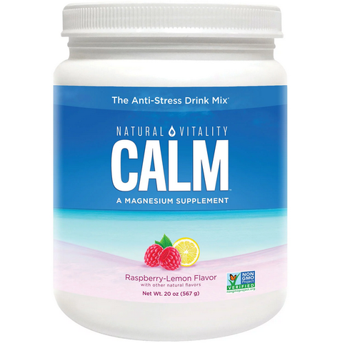 Natural Vitality Calm. The Anti-Stress Dietary Supplement Powder. Raspberry Lemon (20 oz.)