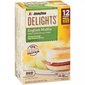 Jimmy Dean Delights Frozen Turkey Sausage. Egg White & Cheese English Muffin Sandwiches. 12 ct.