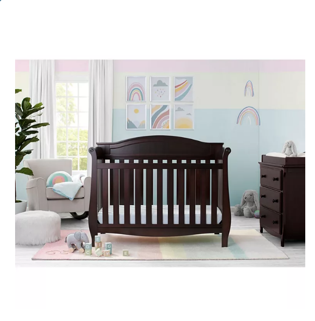Delta Children Lancaster 4 in 1 Convertible Crib Choose Your