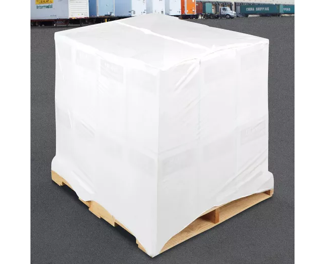 UVI Shrink Pallet Bags - White, 4 Mil, 50 x 42 x 66"