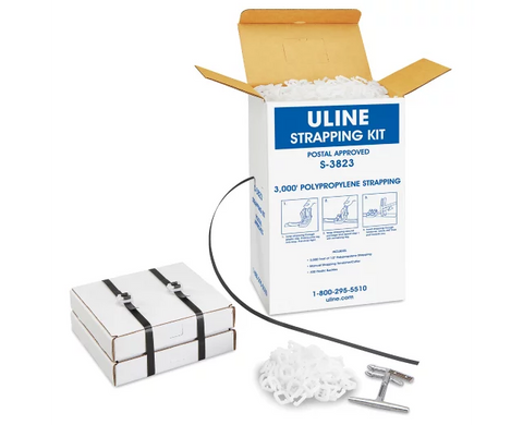 Polypropylene Strapping Kit - Postal Approved, 1⁄2" x 3,000'