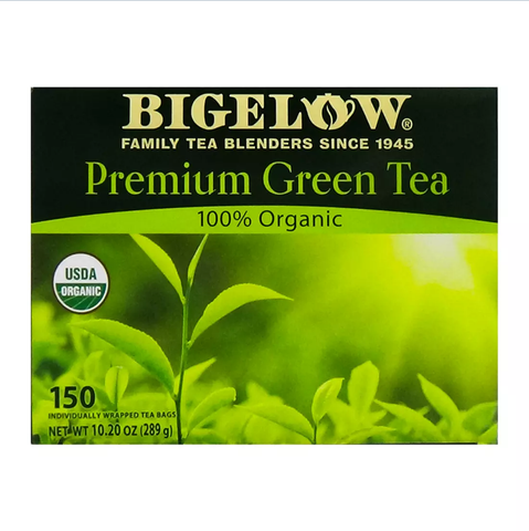 Bigelow 100% Organic Premium Green Tea. 150 ct.