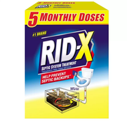 RID-X Septic Tank Treatment Powder, 5 Month Supply (49 oz.)