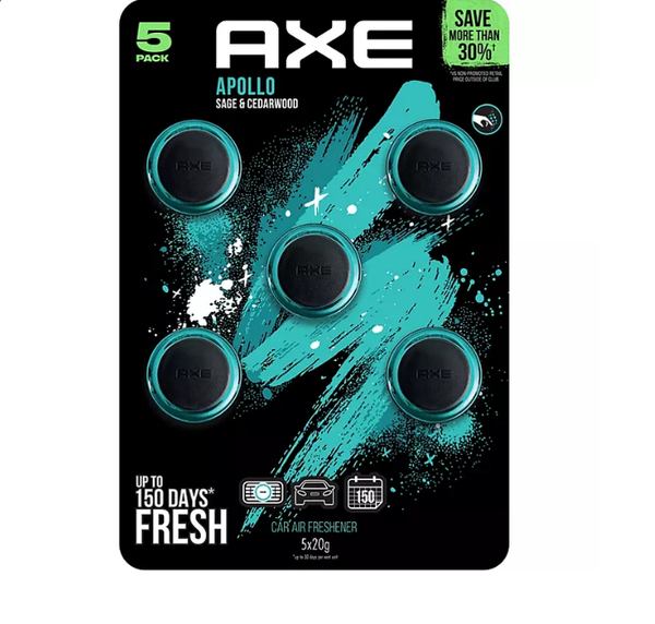 AXE Car Air Freshener, Black & Apollo Openbax