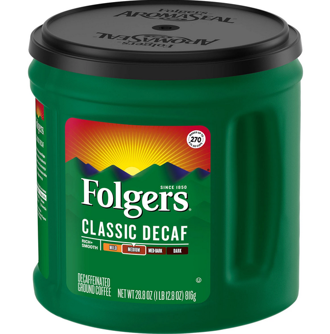 Folgers Decaffeinated Classic Roast Coffee (28.8 oz.)