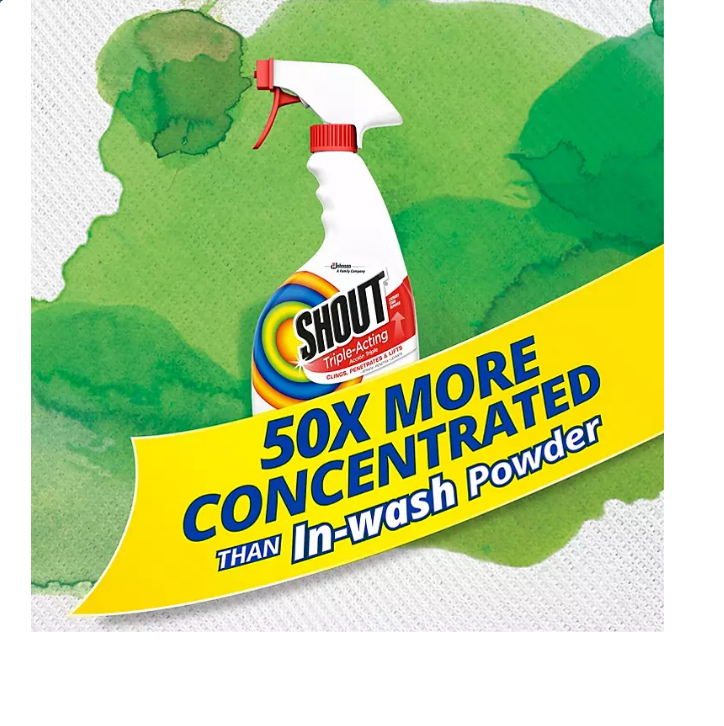 Shout Laundry Stain Remover Trigger Spray, 22 fl oz, Pack of 2
