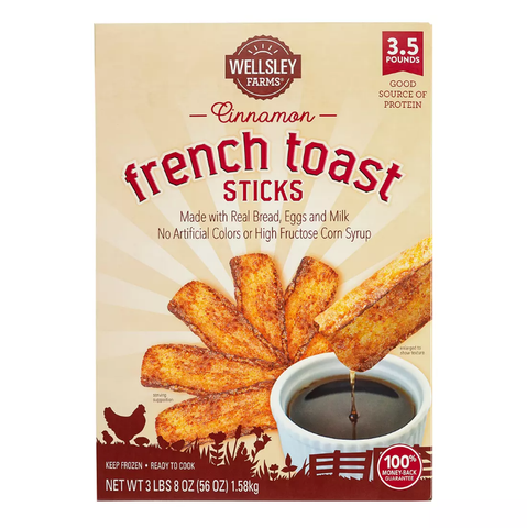 Wellsley Farms Cinnamon French Toast Sticks. 3.5 lbs.