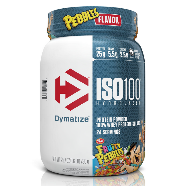 Dymatize ISO100 Hydrolyzed Protein Powder Fruity pebbles (25.7 oz.)