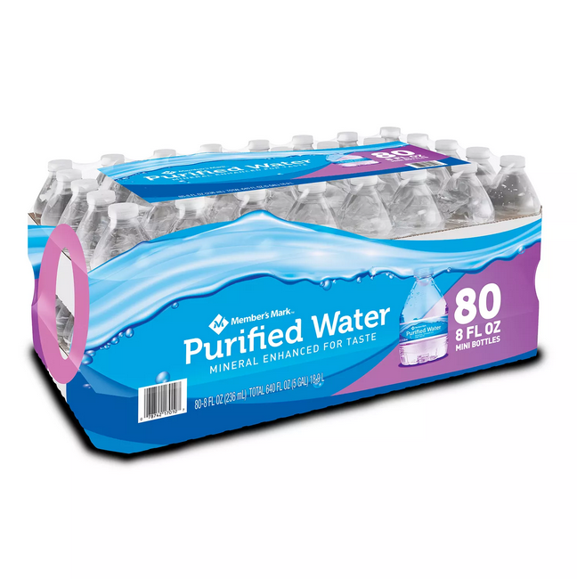 Member's Mark Purified Bottled Water (8 fl. oz. 80 pk.)