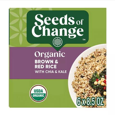 Seeds of Change Brown & Red Rice With Chia & Kale. 6 pk. 8.5 oz.