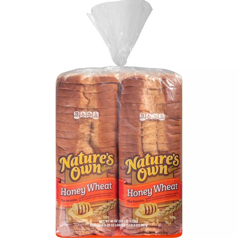 Nature's Own Honey Wheat Bread (20 oz. 2 pk.)