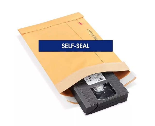 Uline Gold Self-Seal Padded Mailers #1 - 7 1⁄4 x 12" (QTY./CASE 100)