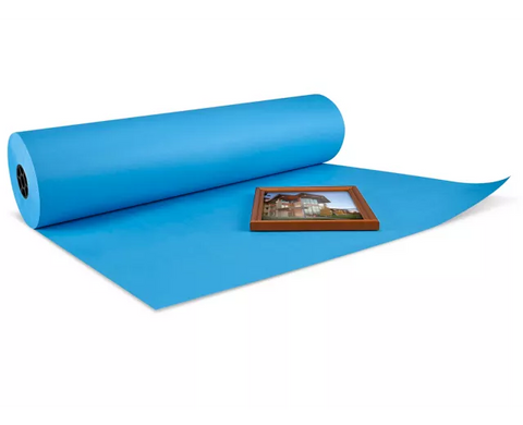 50 lb Blue Kraft Paper - 36" x 1,000'
