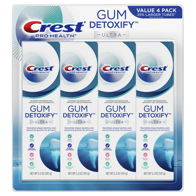 Crest Pro-Health Gum Detoxify Ultra Toothpaste (5.2 oz. 4 pk.)