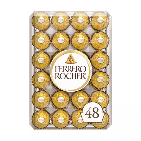Ferrero Rocher Hazelnut Chocolates. 48 ct.
