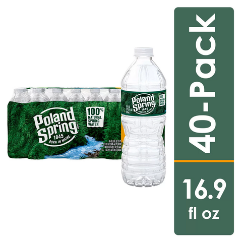 Poland Spring 100% Natural Spring Water (16.9 oz. 40 pk.)