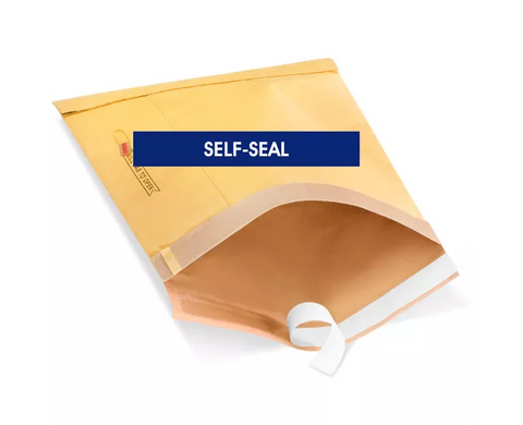 Uline Gold Self-Seal Padded Mailers #2 - 8 1⁄2 x 12" (QTY./CASE 100)