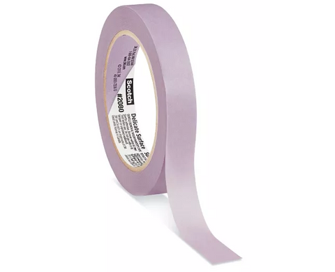 3M 2080 Delicate Surface Masking Tape - 3⁄4" x 60 yds