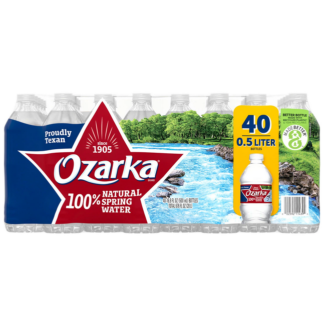 Ozarka 100% Natural Spring Water (16.9 fl. oz. 40 pk.)