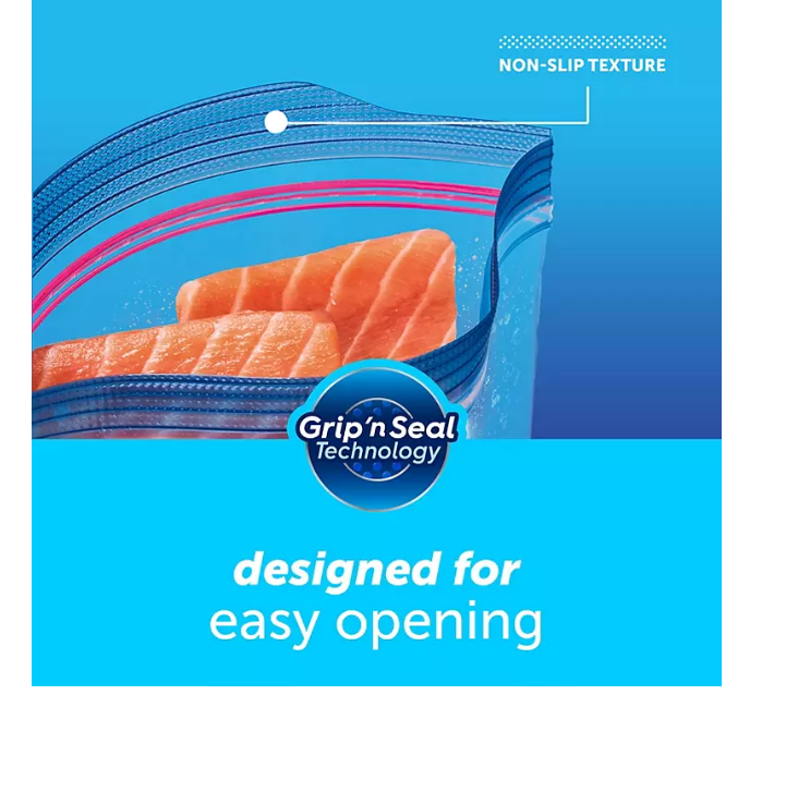 Ziploc Gallon Freezer Bags with New Stay Open Design (152 ct.)