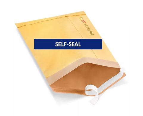 Uline Gold Self-Seal Padded Mailers #3 - 8 1⁄2 x 14 1⁄2" (QTY./CASE 100)